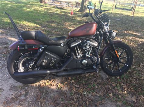 Highest Bars On Iron 883 With Stock Cables Harley Davidson Forums