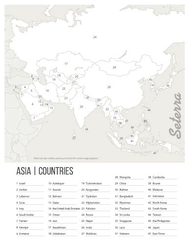 Key For Printable Asia Countries Quiz Pdf Map Quiz Geography