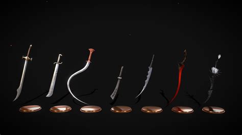 Dark Souls Curved Swords 3d Model By Roderick Roderick3d
