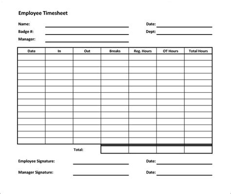 Image Result For Timesheet Template Timesheet Template Templates
