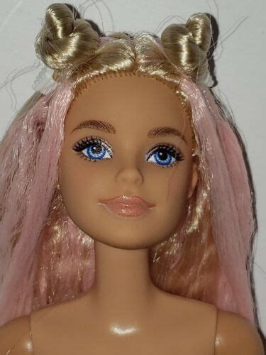 Купить Голые куклы Mattel Nude Barbie Doll Extra 3 Long Blonde Pink Hair Articulated Millie