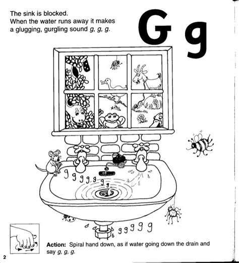 Jolly Phonics G Worksheet Learning How To Read