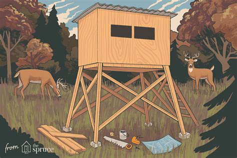 11 Free Deer Stand Plans In A Variety Of Sizes