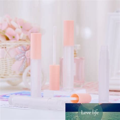 3ml Cute Pink Empty Lip Gloss Tube Diy Plastic Frosted Liquid Lipstick Container Refillable