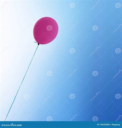 Balloon On The Blue Sky Stock Photo Image Of Float 195529286