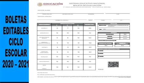 Boleta De Calificaciones 2023 Primaria Timisoara Program Imagesee