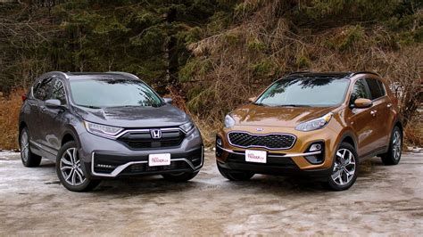 2020 Honda Cr V Vs Kia Sportage Comparison Test Expert Reviews