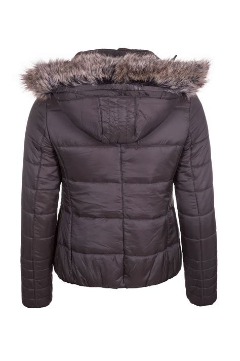 Ladies Short Fur Trim Coat Uk Womens Fur Trim Jacket Rydale