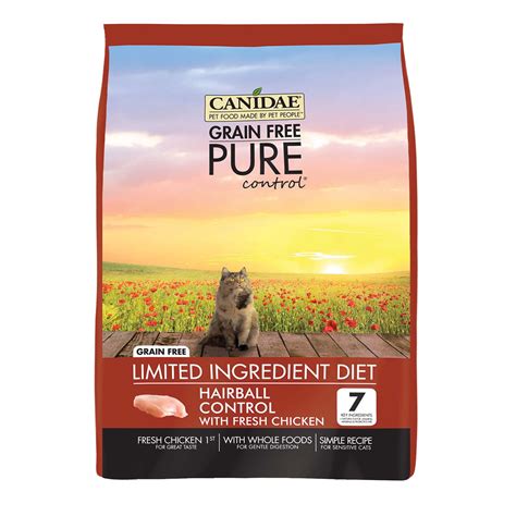 Top recommended cat foods for hairball control. CANIDAE Grain Free PURE Control Hairball Control Fresh ...