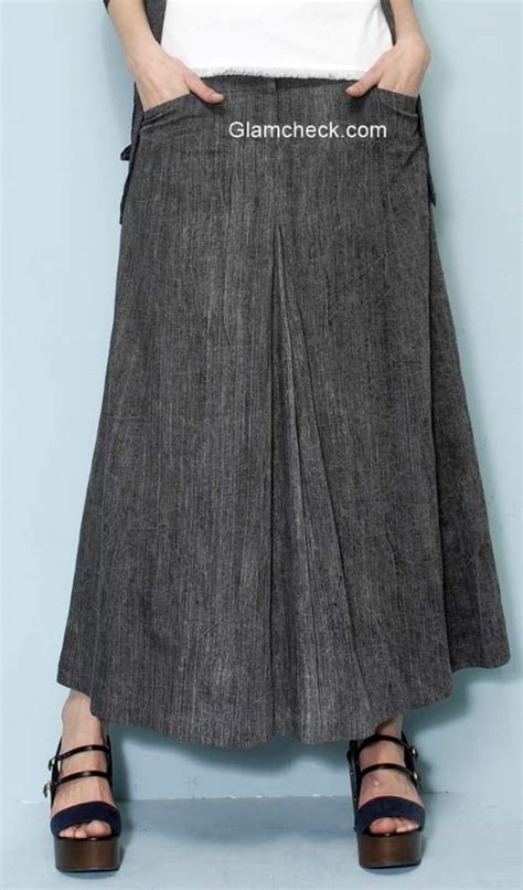 Grey Cardigan With Maxi Skirt Fall Fashion