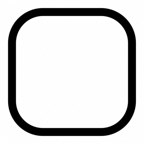 Square Rounded Icon Download On Iconfinder On Iconfinder