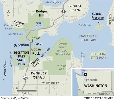 Deception Pass State Park Map Maping Resources