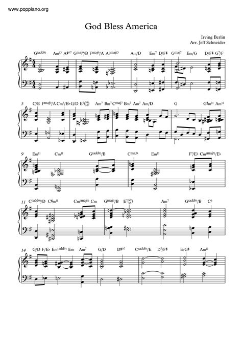 Irving Berlin God Bless America Sheet Music Pdf Free Score Download