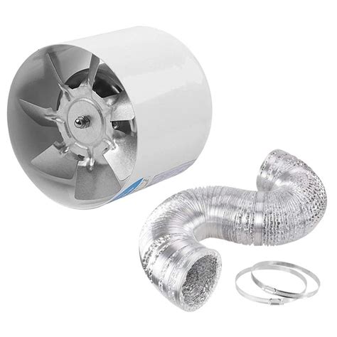 4 Inch Inline Duct Fan Air Ventilator Metal Pipe Ventilation Exhaust