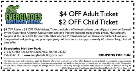 Everglades Holiday Park In Fort Lauderdale Florida Get Savings Coupon