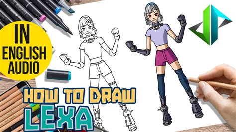 Drawpedia How To Draw New Lexa Skin From Fortnite Step By Step
