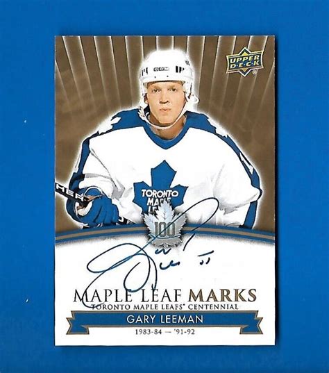 2017 18 Toronto Maple Leafs Centennial Leaf Marks Autograph And Aka Card