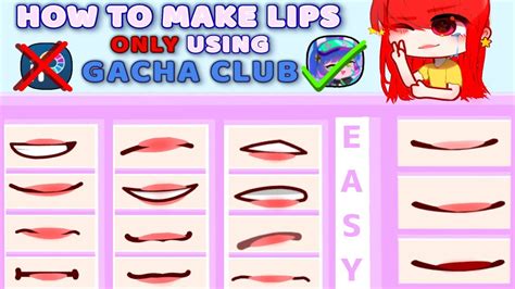 How To Make Heart Lips In Gacha Club Lipstutorial Org