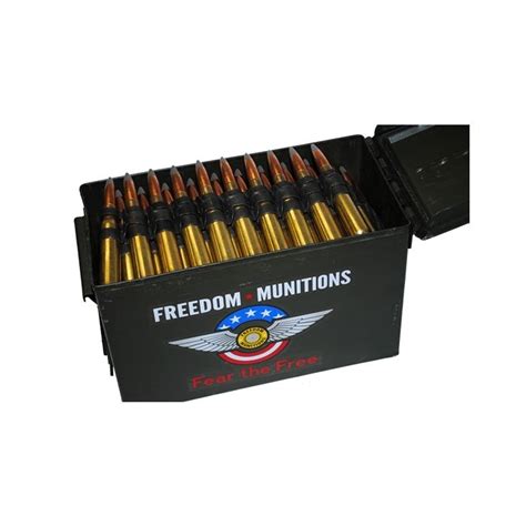 Freedom Munitions 50 Bmg Api 647 Gr Fmj New 100 Count Linked Lax