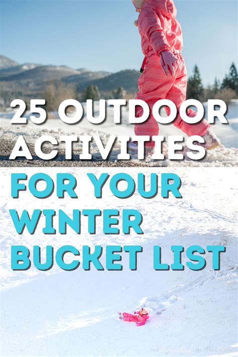 25 Outdoor Winter Activities The Homeschool Resource Room Winter