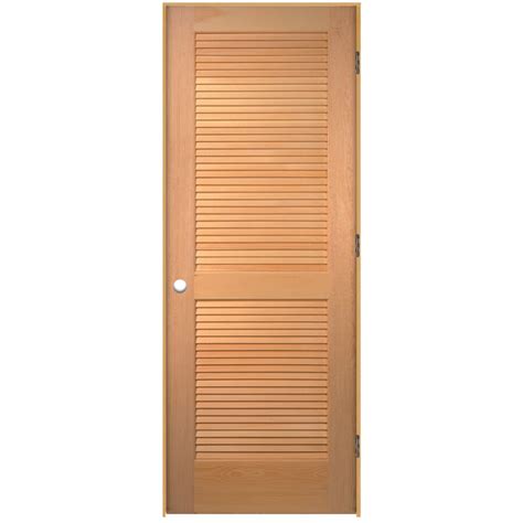 Reliabilt Prehung Solid Core Full Louver Pine Interior Door Common 24