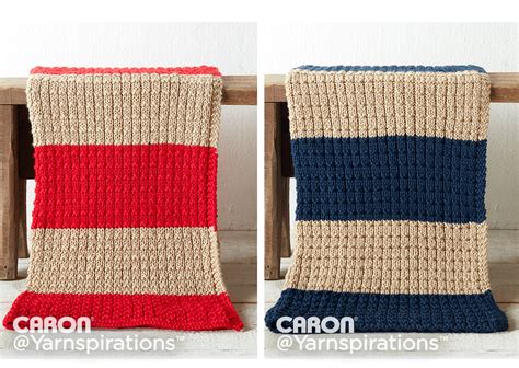 EASY BREEZY KNIT AFGHAN In Caron Simply Soft Caron Simply Soft
