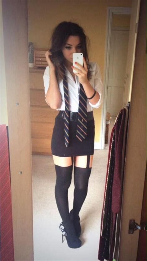 Tumblr School Girl Outfit Fashion Girl