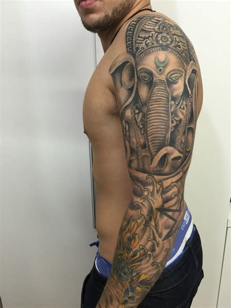 Lord Ganesha Tattoo Tatuajes Brazos Tatuajes Griegos