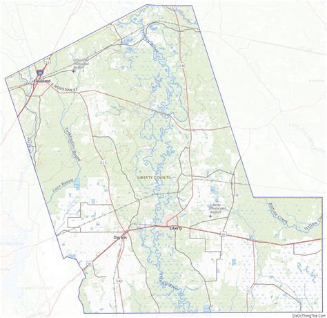 Map Of Liberty County Texas