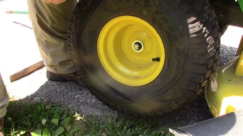How To Remove Front And Rear Tires Wheels From John Deere S240 Lawn