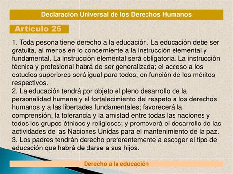 Ppt Declaración Universal De Los Derechos Humanos Powerpoint