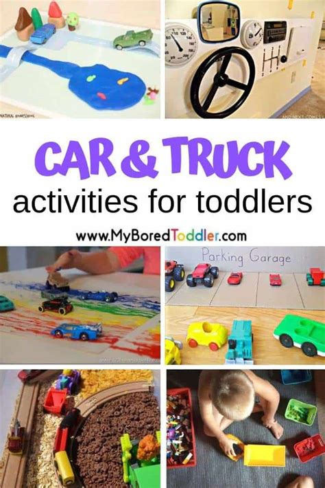 Car And Truck Themed Toddler Activities My Bored Toddler