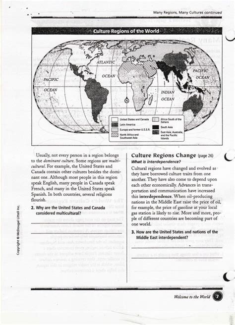 Geography Worksheets High School With Printables 5 Themes Geography