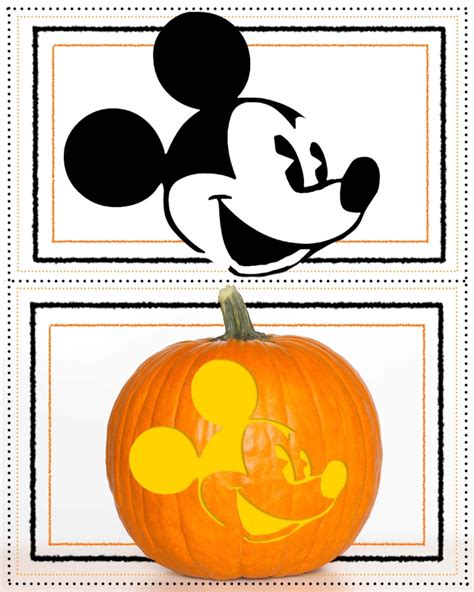Mickey Mouse Pumpkin Template