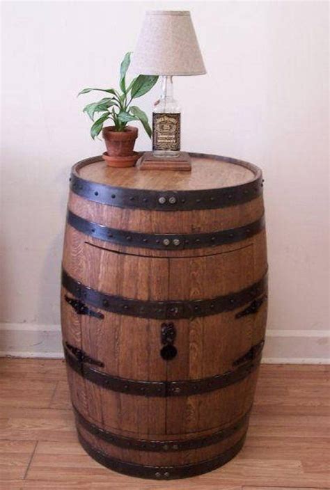 Whiskey barrel by wayside custom furniture. Whiskey Barrel Double Door Cabinet-Table-Storage-FREE ...