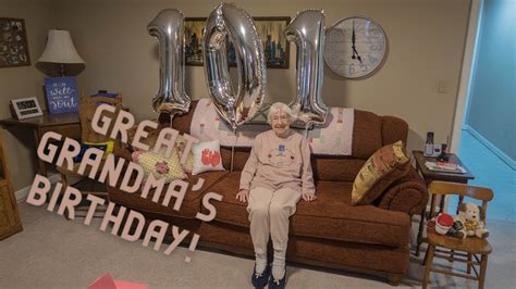 great grandma turns 101 years old youtube