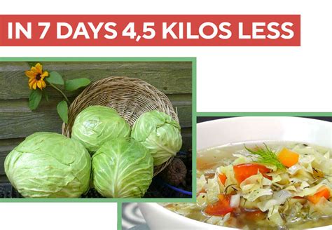 the cabbage soup diet in 7 days 4 5 kilos less cabbages diets