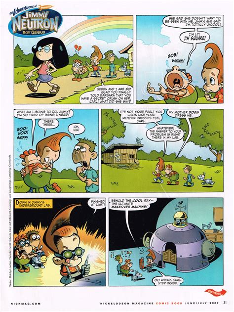 💚 On Twitter Jimmy Neutron Comic From The Junejuly Issue Of