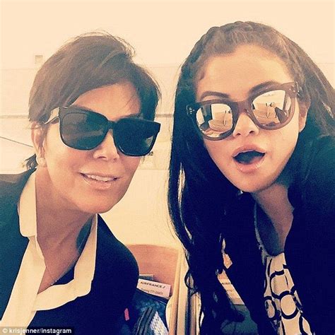 Selena Gomez And Kris Jenner Share A Ride Out Of La Airport After Posing For Instagram Snap In