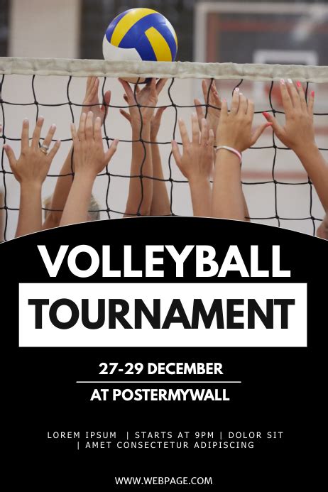 Copy Of Volleyball Tournament Flyer Template Postermywall