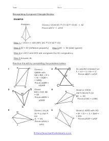Triangle congruence worksheet answer key. Congruent Triangle Worksheets in 2020 | Congruent ...