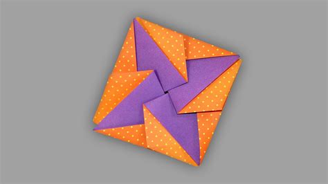 Origami Umschlag Stern Star Envelope Faltanleitung Live Erklärt