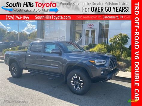 2021 Magnetic Gray Metallic Toyota Tacoma Trd Off Road Double Cab 4x4