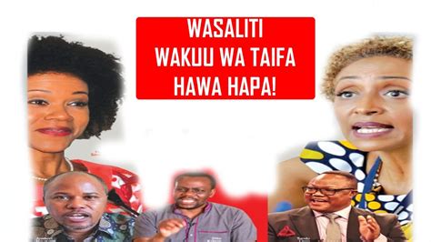 Hawa Hapa Wasaliti Wakuu Wa Tanzania Zitto Lissu Ngurumo Maria Sarungi Na Fatma Karume