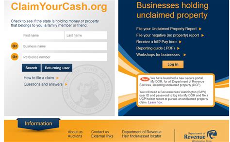 Here is a direct link to the unclaimed prizes page. Washington Unclaimed Money (2020 Guide) | Unclaimedmoneyfinder.org