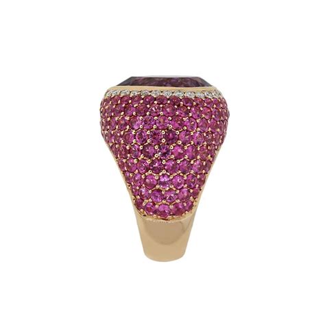 Melons (full and round), pear shaped (half full, most people have this), pointy (where the. Pear Shape Amethyst Pave Set Diamond Dome Ring For Sale at ...