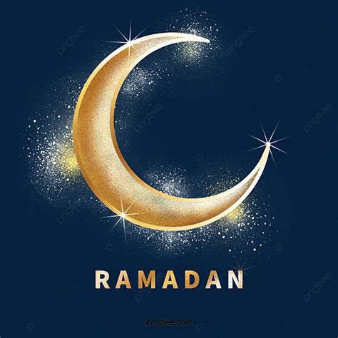 Golden Particle Hd Transparent Golden Particles Ramadan Moon Moon