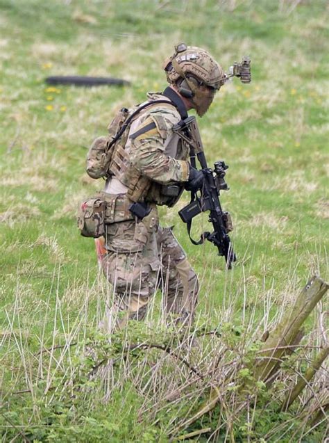 Uksf With L119a2 Special Forces Special Air Service British Armed