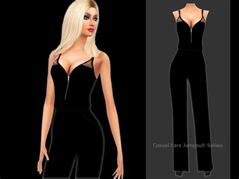 Saliwas Casual Lara Jumpsuit Sims 4 Dresses Sims 4 Mods Clothes