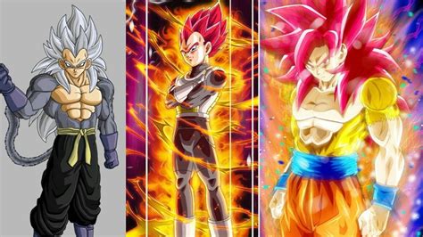 Las Mejores Transformaciones De Goku Y Sus Amigos Fan Arte Youtube